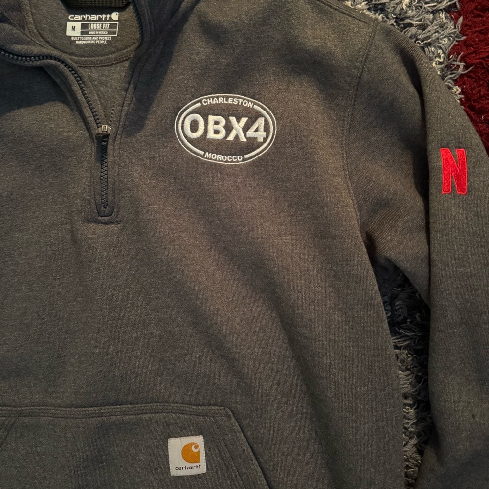 Carhartt Quarter Zip Official Outer Banks TV Show Sweater - Picture 2 of 5
